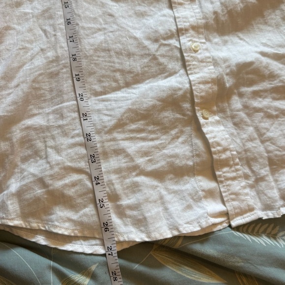 Banana Republic Crisp White 100% Linen Top Size M - Picture 9 of 9